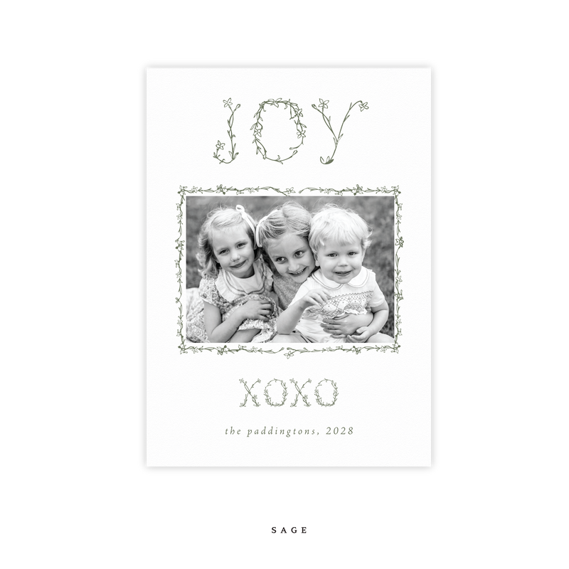 Paddington Letterpress Medium Holiday Card