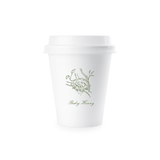 Surrey Motif Paper Cup | 12 oz with Lid