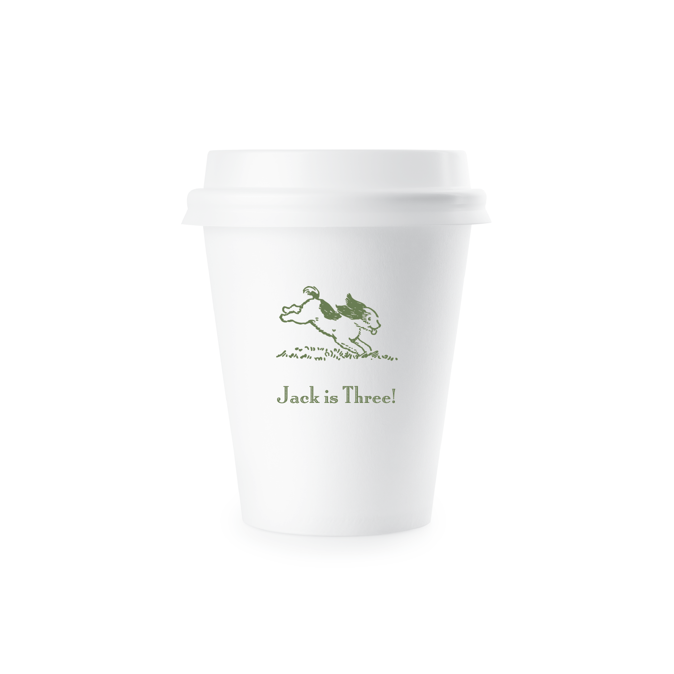 Cambridge Motif Paper Cup | 12 oz with Lid