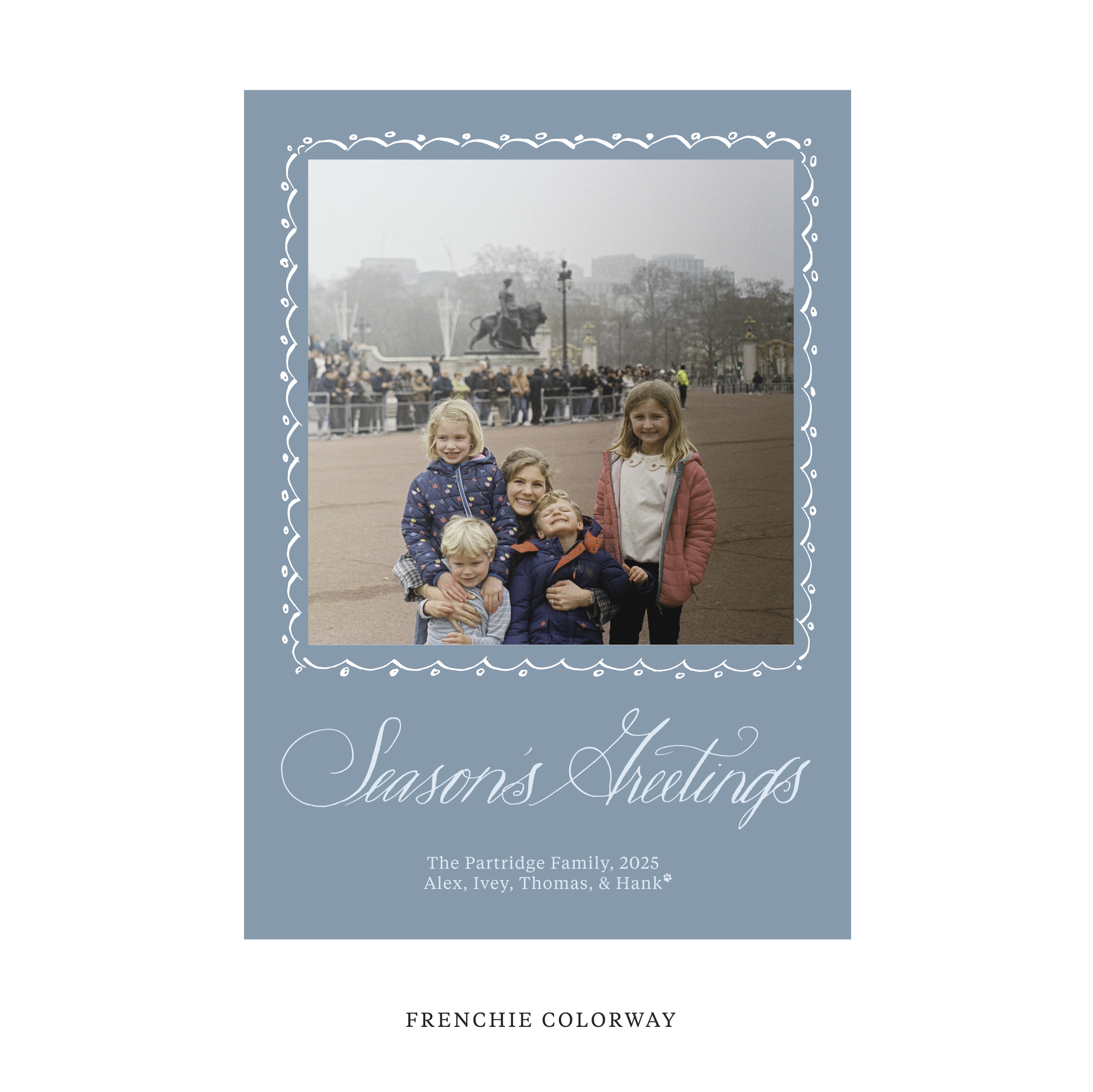 Partridge Classic Flat Print Holiday Card, Large