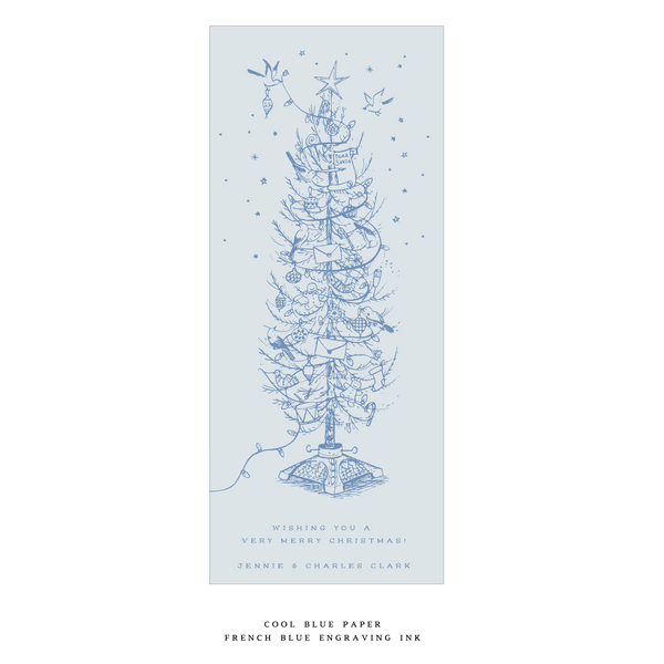Pierre Letterpress Large Holiday Card (No Photo)