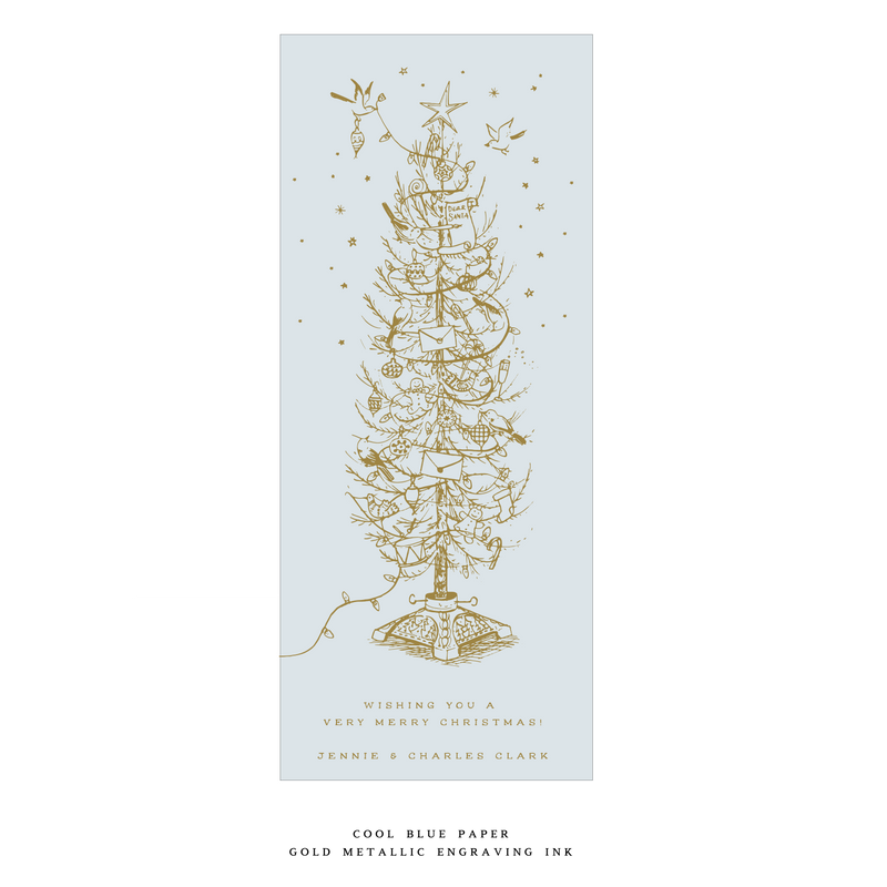 Pierre Engraved Large Holiday Card (No Photo)