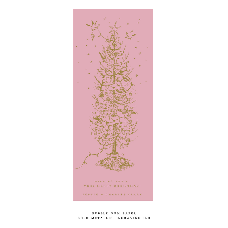 Pierre Engraved Large Holiday Card (No Photo)