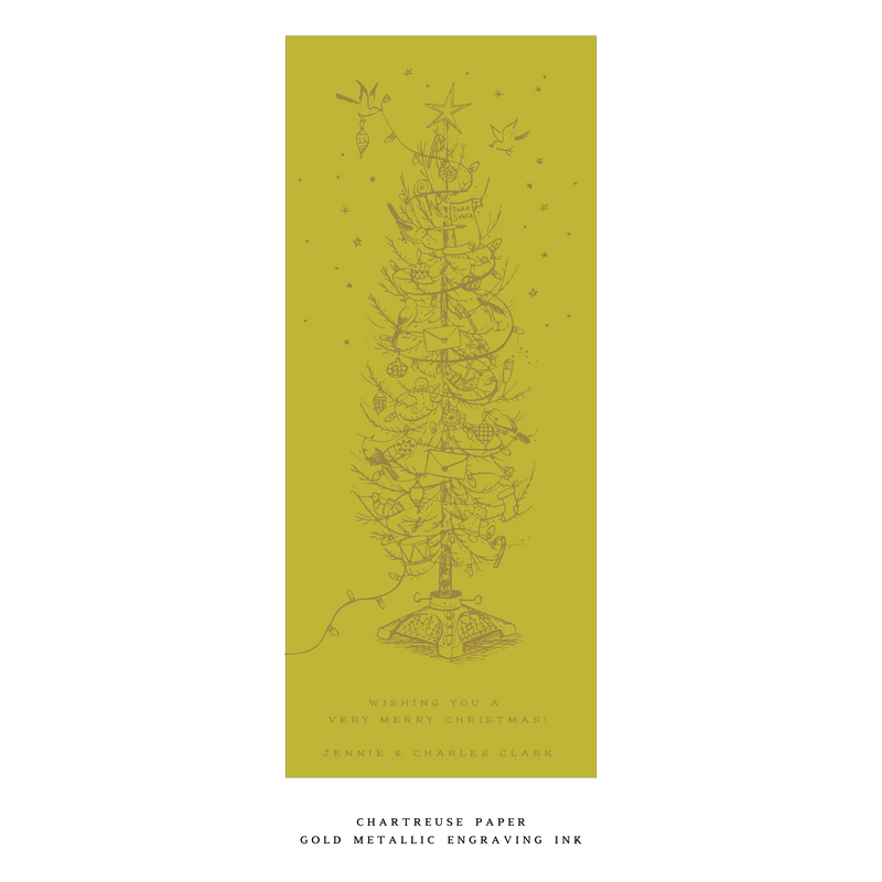 Pierre Engraved Large Holiday Card (No Photo)