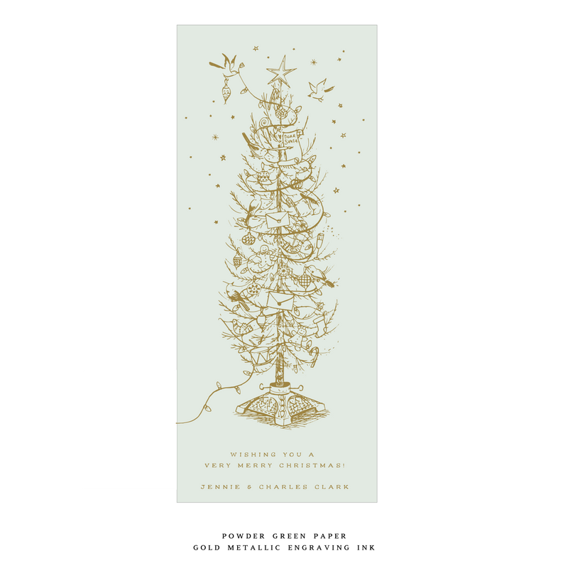 Pierre Engraved Large Holiday Card (No Photo)