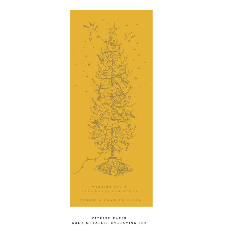 Pierre Engraved Large Holiday Card (No Photo)