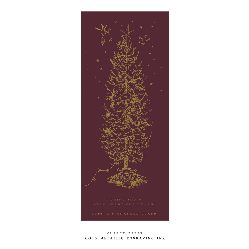 Pierre Engraved Large Holiday Card (No Photo)