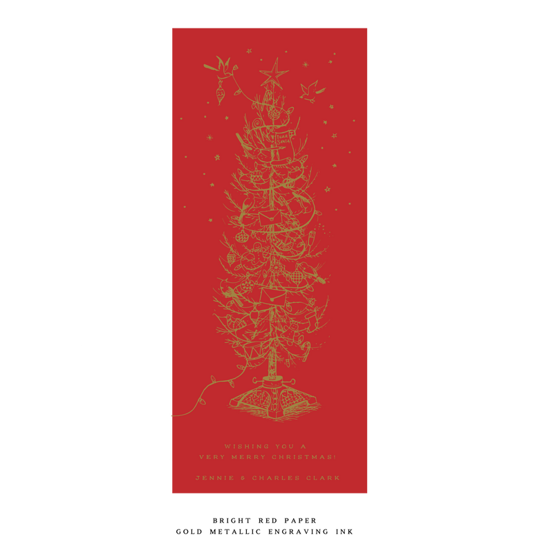Pierre Engraved Large Holiday Card (No Photo)