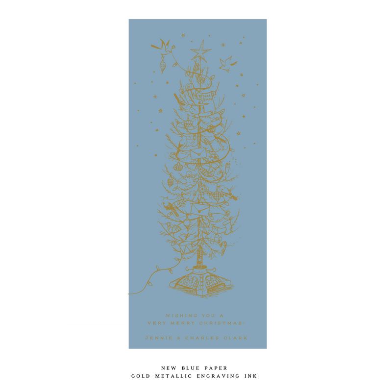 Pierre Engraved Large Holiday Card (No Photo)