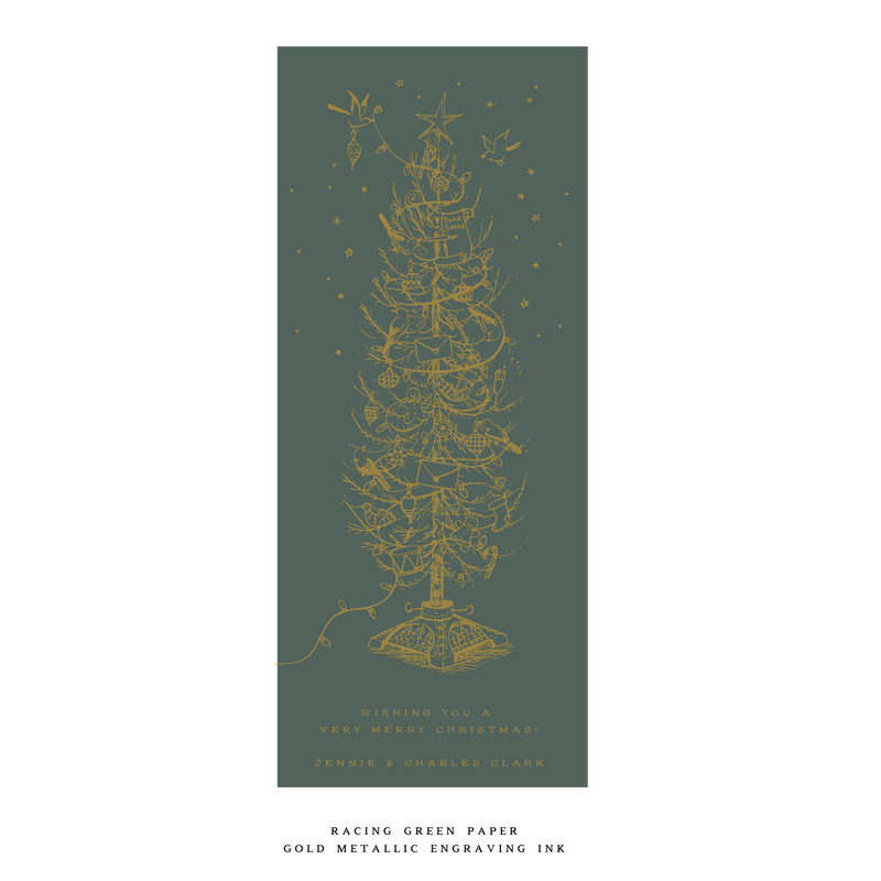 Pierre Engraved Large Holiday Card (No Photo)