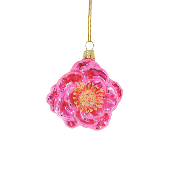 Pink Camellia Ornament