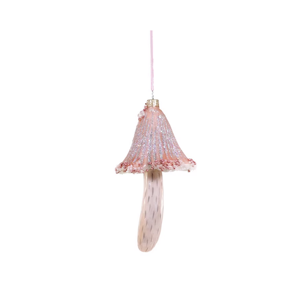 Pink Mushroom Ornament