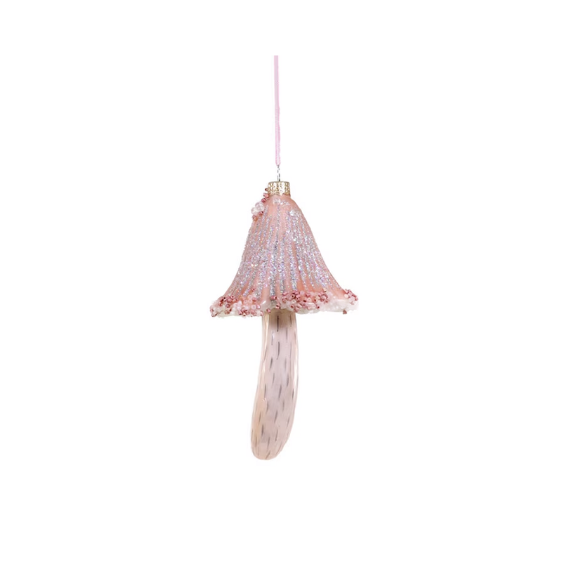 Pink Mushroom Ornament