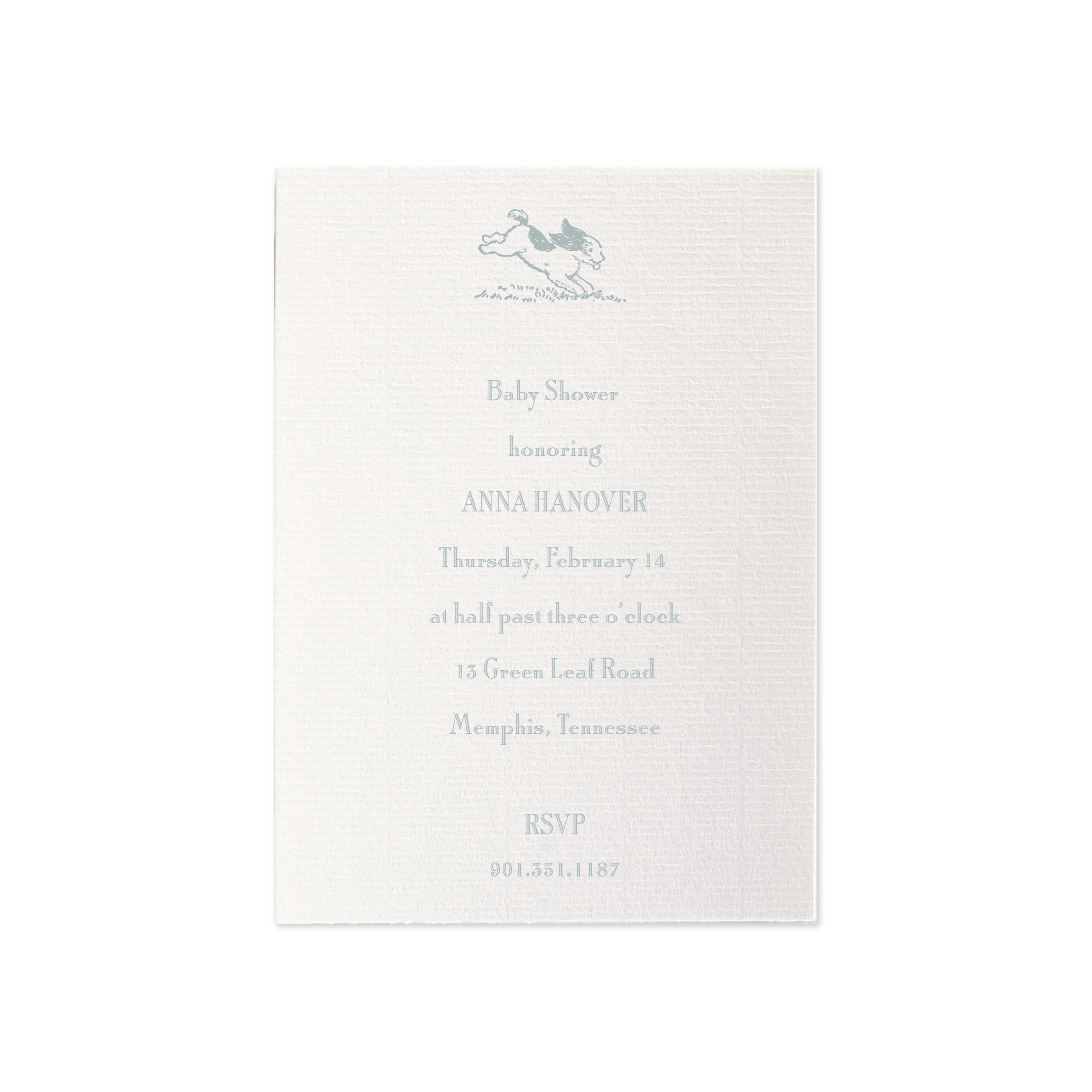 Cambridge Motif Baby Shower Invitation