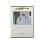 Cambridge Ribbon Photo Birth Announcement