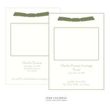 Cambridge Ribbon Photo Birth Announcement