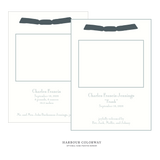 Cambridge Ribbon Photo Birth Announcement