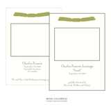 Cambridge Ribbon Photo Birth Announcement