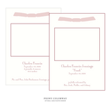 Cambridge Ribbon Photo Birth Announcement