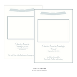Cambridge Ribbon Photo Birth Announcement