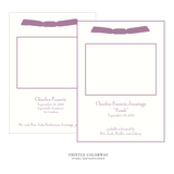 Cambridge Ribbon Photo Birth Announcement