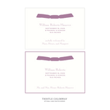 Camden Ribbon Birth Announcement
