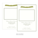 Camden Ribbon Photo Birth Announcement