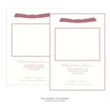 Camden Ribbon Photo Birth Announcement