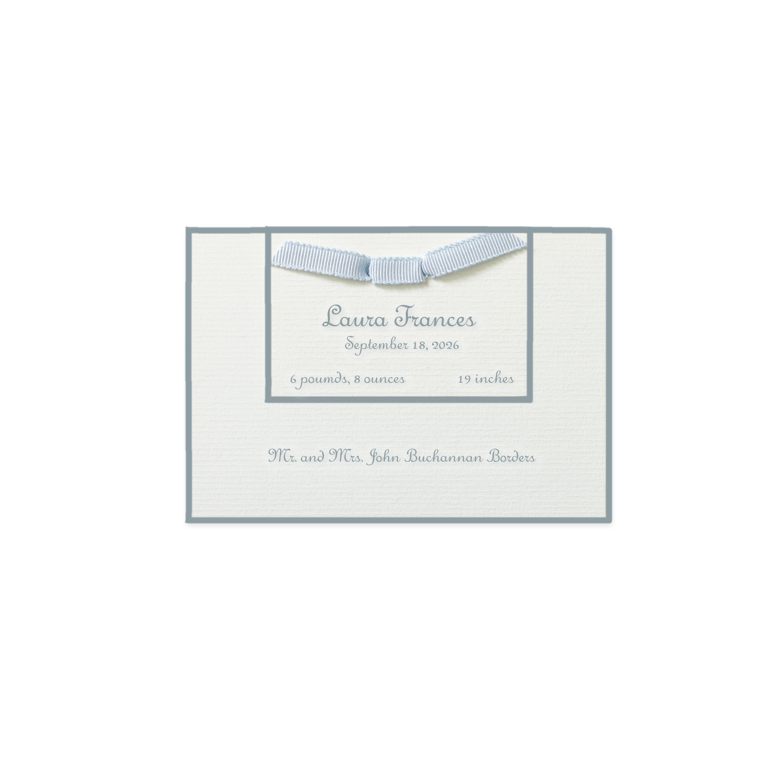 Campbell Layered Birth Announcement