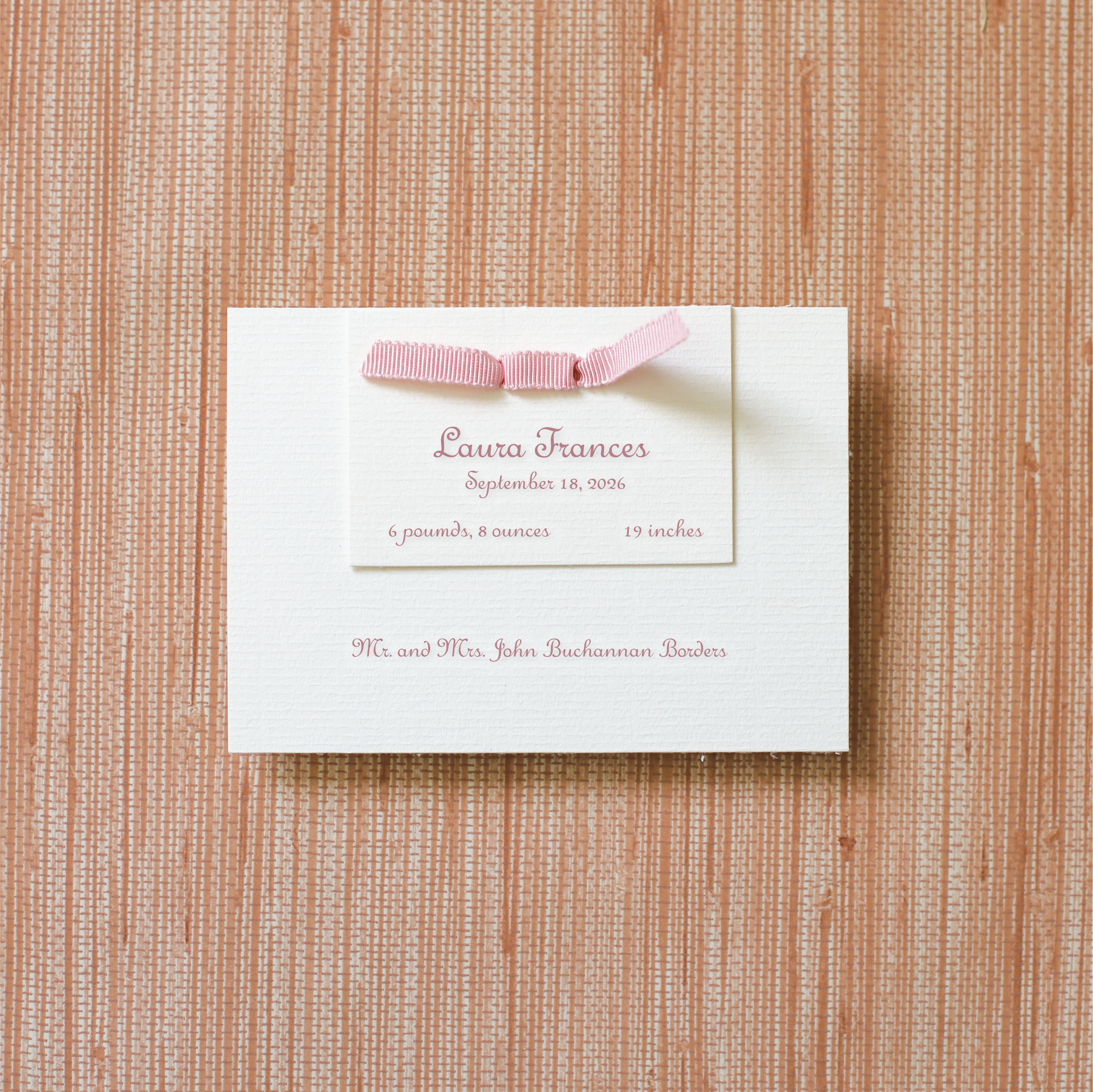 Campbell Layered Birth Announcement