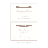 Campbell Ribbon Birth Announcement