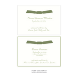 Campbell Ribbon Birth Announcement