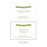 Campbell Ribbon Birth Announcement