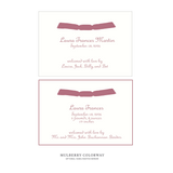 Campbell Ribbon Birth Announcement
