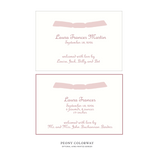Campbell Ribbon Birth Announcement