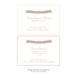 Campbell Ribbon Birth Announcement