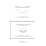 Campbell Ribbon Birth Announcement