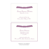 Campbell Ribbon Birth Announcement