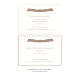 Heath Ribbon Birth Announcement