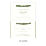 Heath Ribbon Birth Announcement