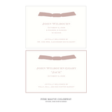 Heath Ribbon Birth Announcement