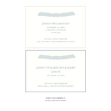Heath Ribbon Birth Announcement