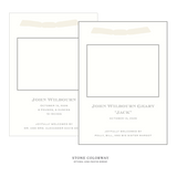 Heath Ribbon Photo Birth Announcement