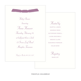 Mayfair Ribbon Baby Shower Invitation