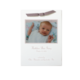 Mayfair Ribbon Photo Birth Announcement