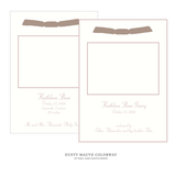 Mayfair Ribbon Photo Birth Announcement