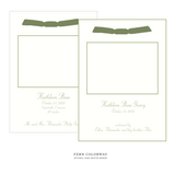 Mayfair Ribbon Photo Birth Announcement