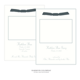 Mayfair Ribbon Photo Birth Announcement