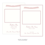 Mayfair Ribbon Photo Birth Announcement