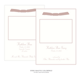 Mayfair Ribbon Photo Birth Announcement
